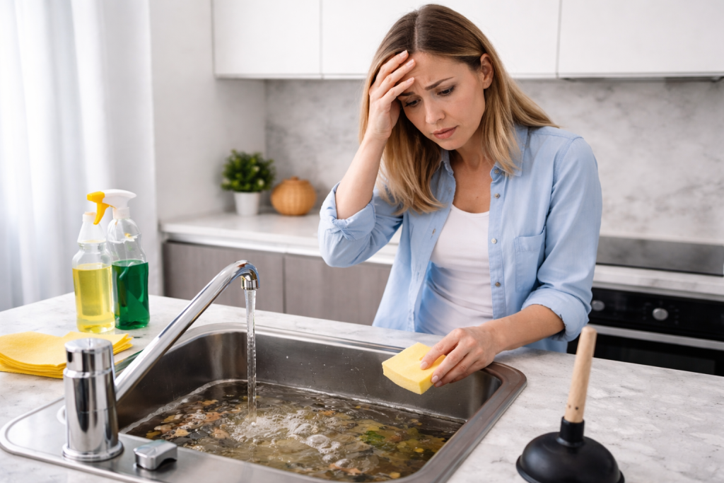 Pia da Cozinha Entupida: O Que Fazer Antes Que o Problema Piorе